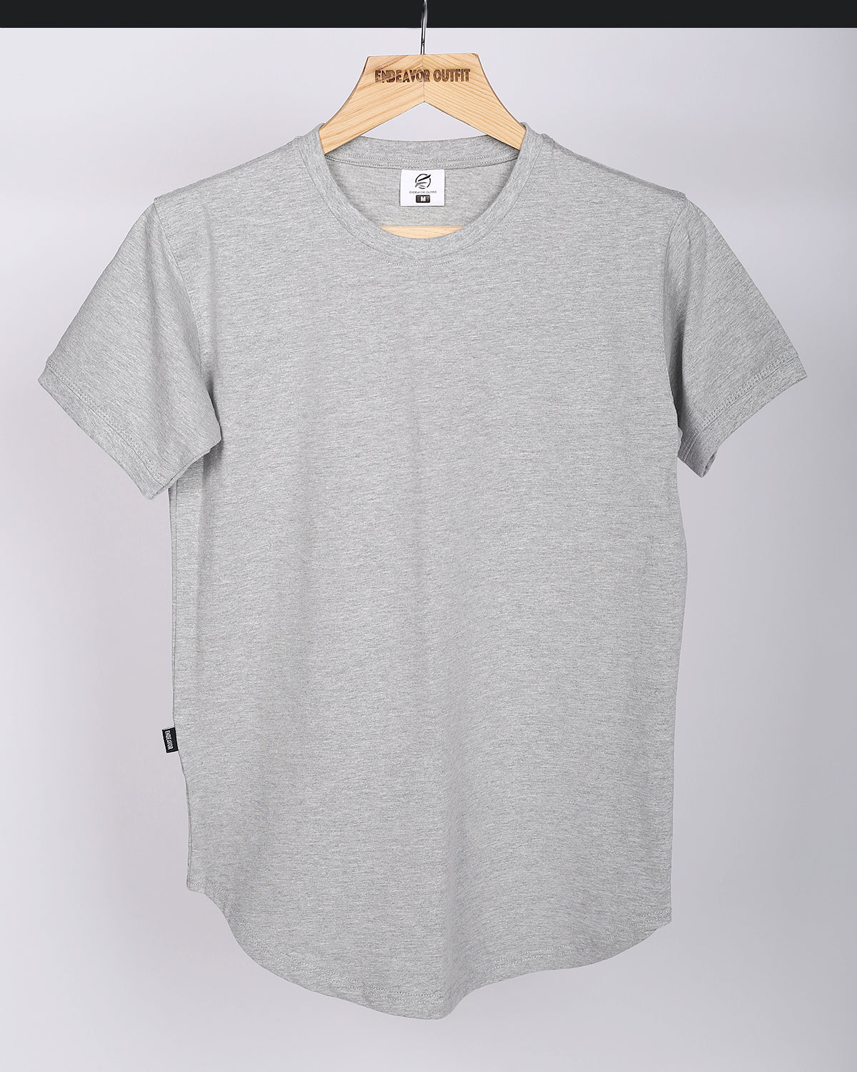 Endeavor Outfit Crewneck T-Shirts For Men-Haider Grey Endeavor Outfit